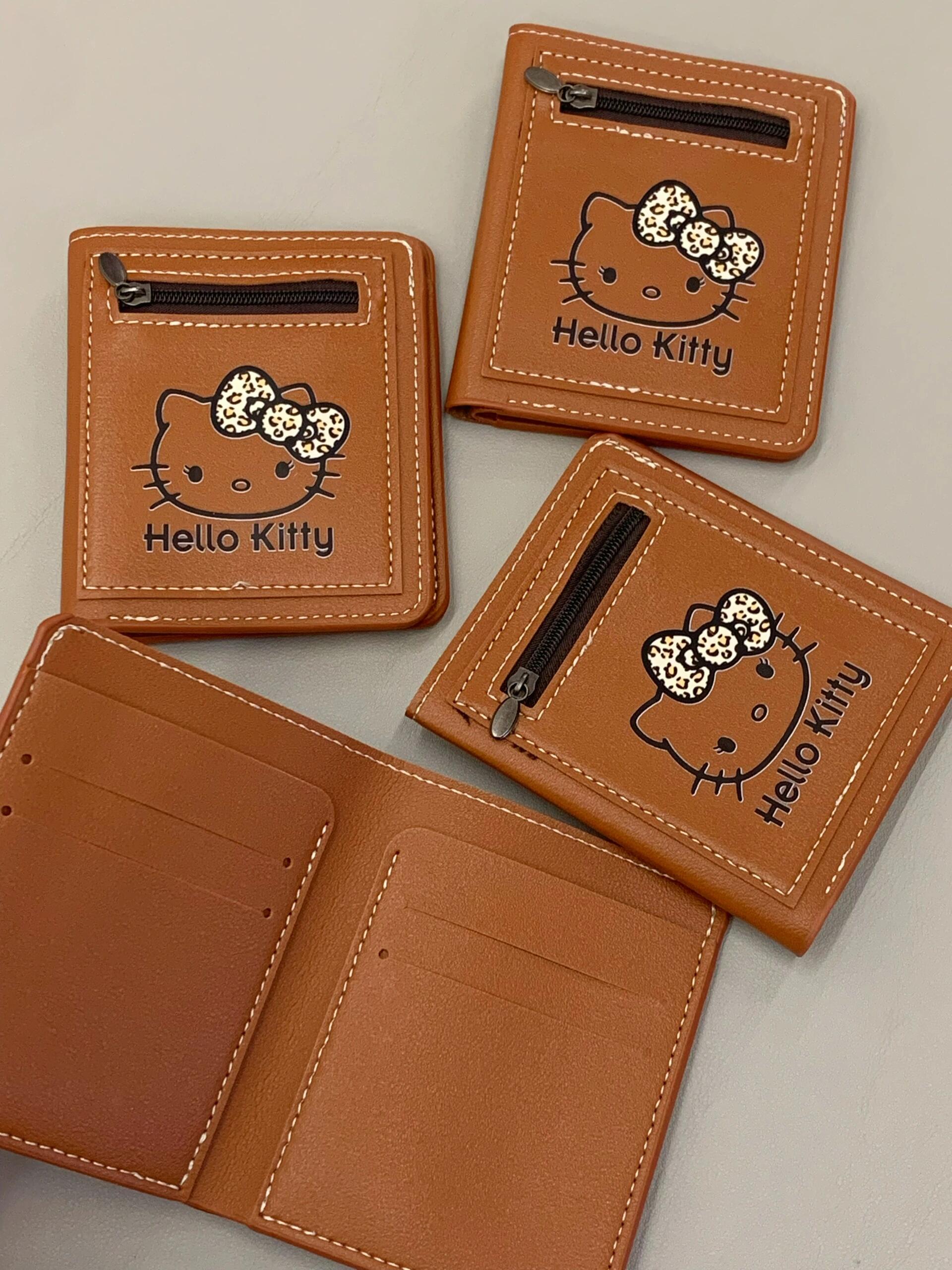 HK Brown Card Holder - Stylish PU Leather Purse Organizer