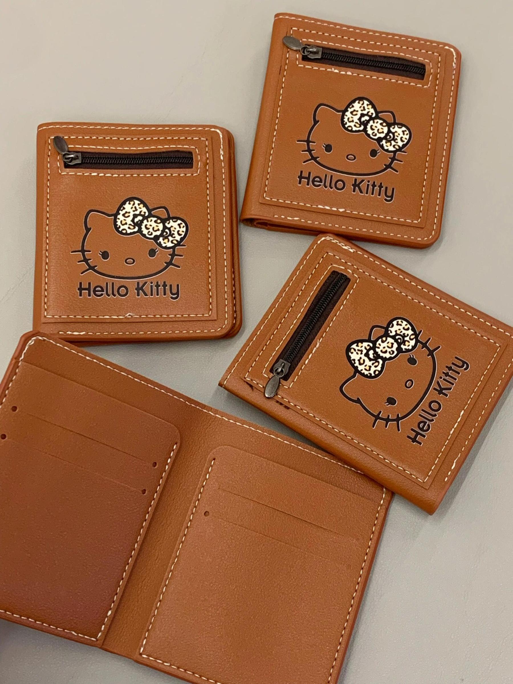 HK Brown Card Holder - Stylish PU Leather Purse Organizer