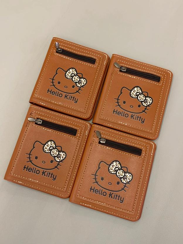 HK Brown Card Holder - Stylish PU Leather Purse Organizer