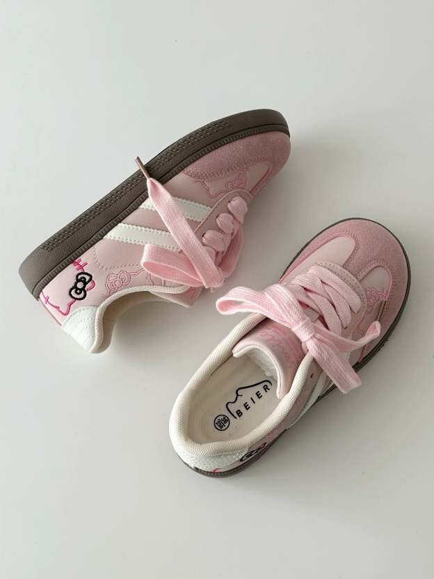 HK Embroidery Cute Sneakers Casual Fashion Comfortable Classic Shoes