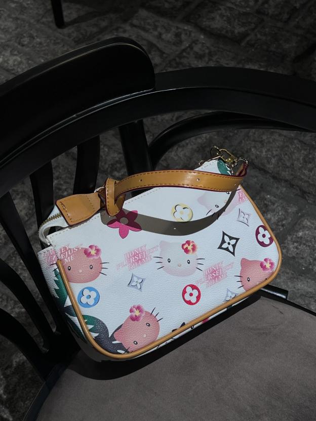 HK Clutch Tote Handbag with Removable Strap & Zipper Closure - Crossbody Shoulder Purse for Women