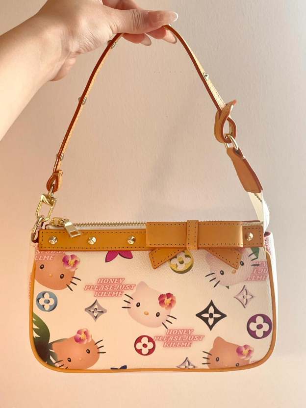HK Clutch Tote Handbag with Removable Strap & Zipper Closure - Crossbody Shoulder Purse for Women