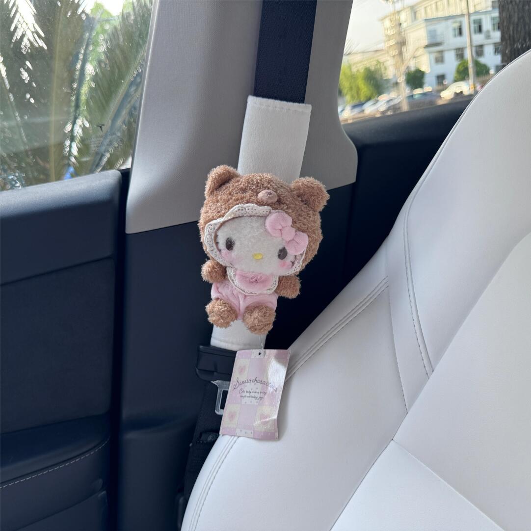 Baby HK Characters Car Seat Belt Shoulder Pad Cover - Handmade Kawaii 