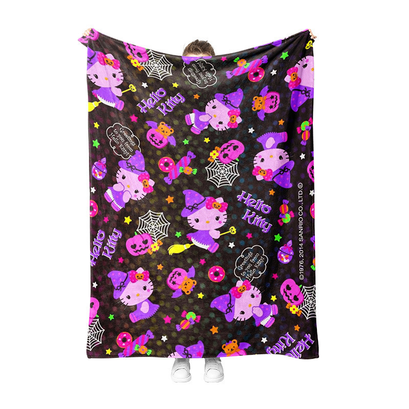 HK Halloween Flannel Blanket – Soft Plush Throw Blanket 