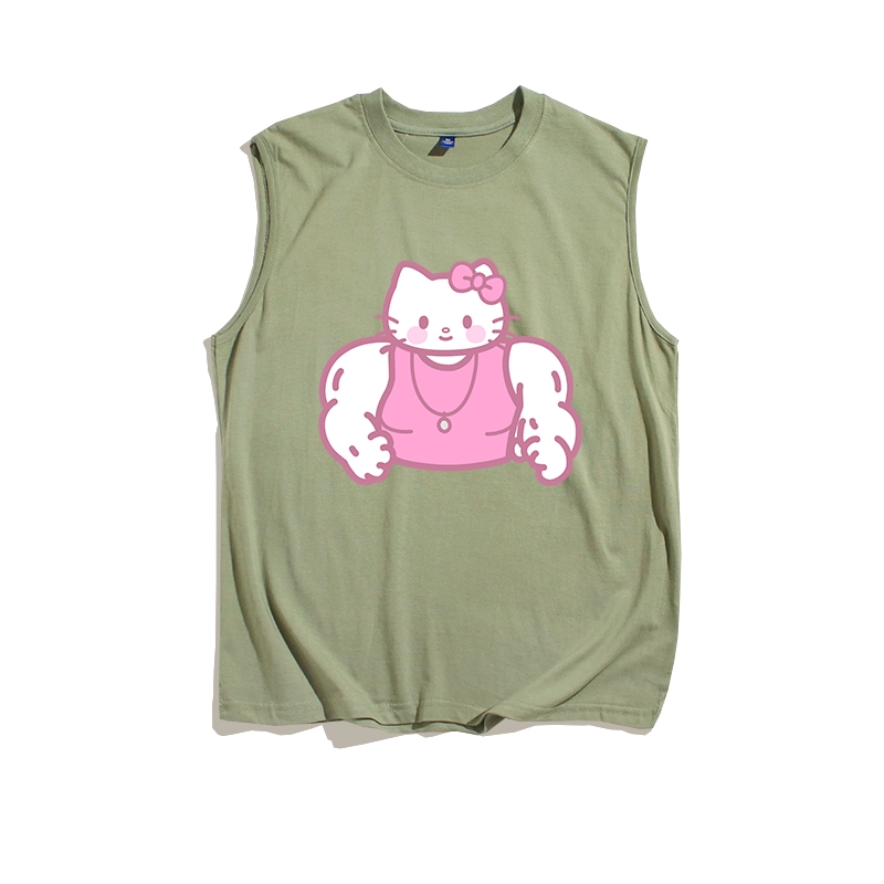 Cool Kitty Cat Muscular Version Fitness Vest