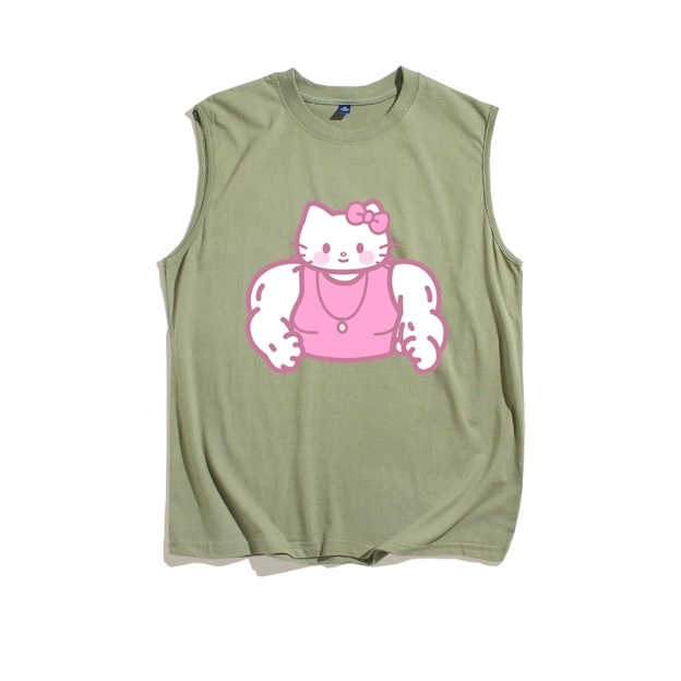 Cool Kitty Cat Muscular Version Fitness Vest