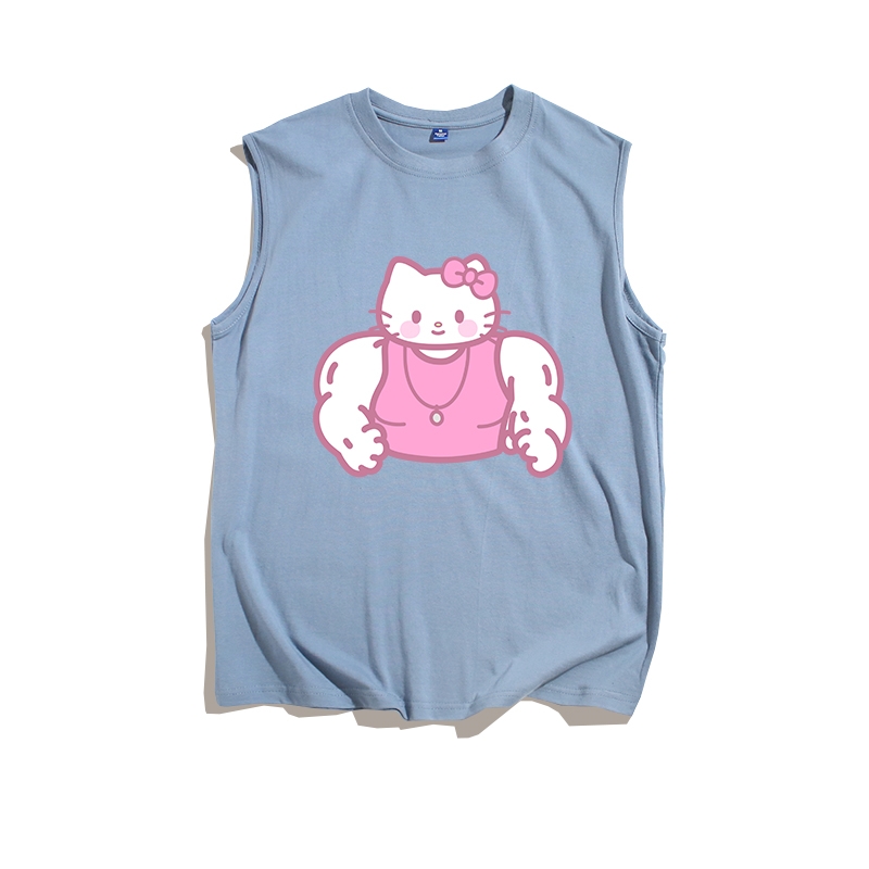 Cool Kitty Cat Muscular Version Fitness Vest