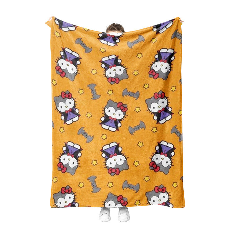 HK Halloween Flannel Blanket – Soft Plush Throw Blanket 