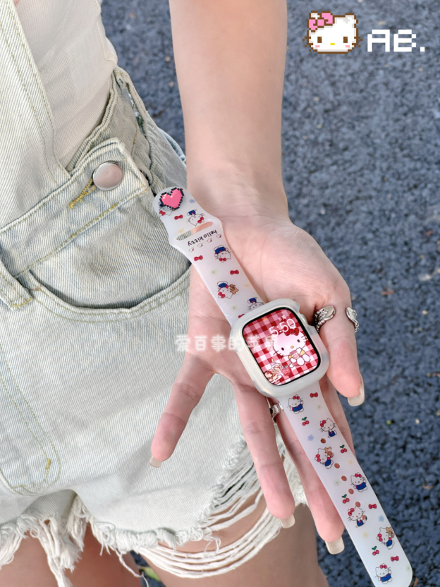 HK Apple Watch Transparent Matte Silicone Band