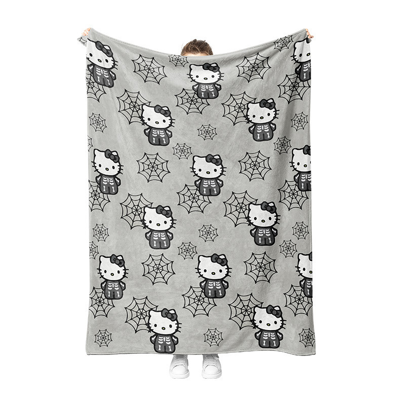 HK Halloween Flannel Blanket – Soft Plush Throw Blanket 