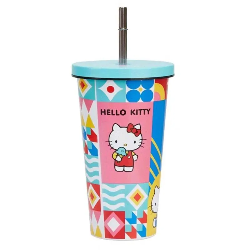 HK 500ml Insulated Tumbler with Straw - 304 Stainless Steel Interior
