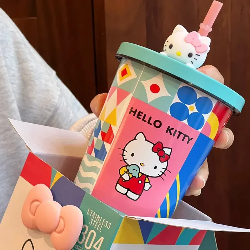 HK 500ml Insulated Tumbler with Straw - 304 Stainless Steel Interior