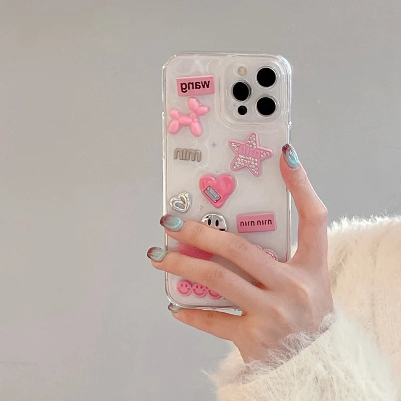 Y2K Starry iPhone Case-cutelalaco