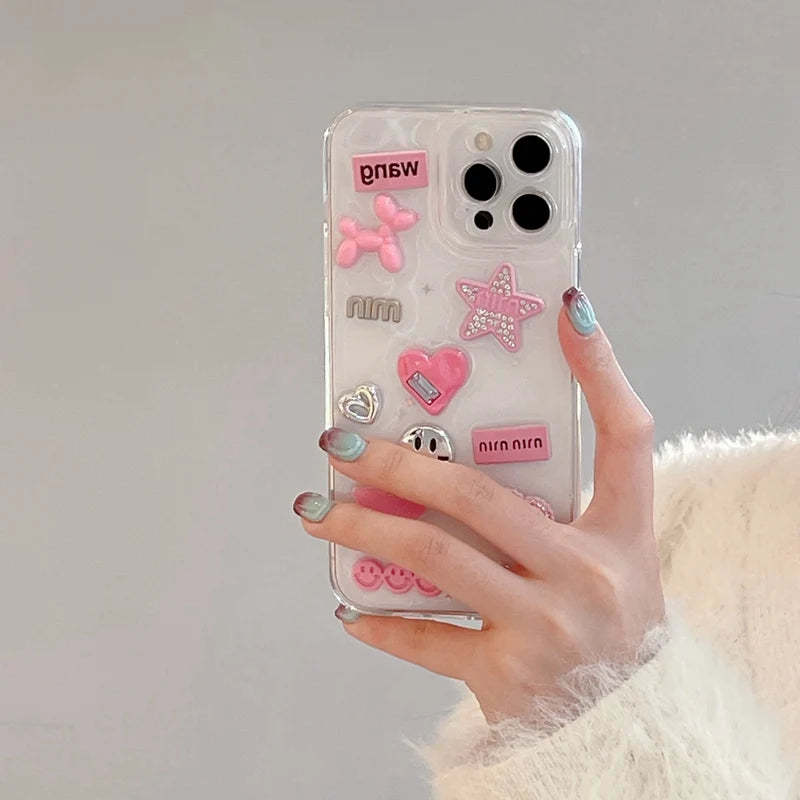 Y2K Starry iPhone Case-cutelalaco