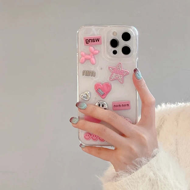 Y2K Starry iPhone Case-cutelalaco