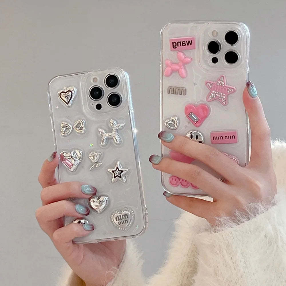 Y2K Starry iPhone Case-cutelalaco