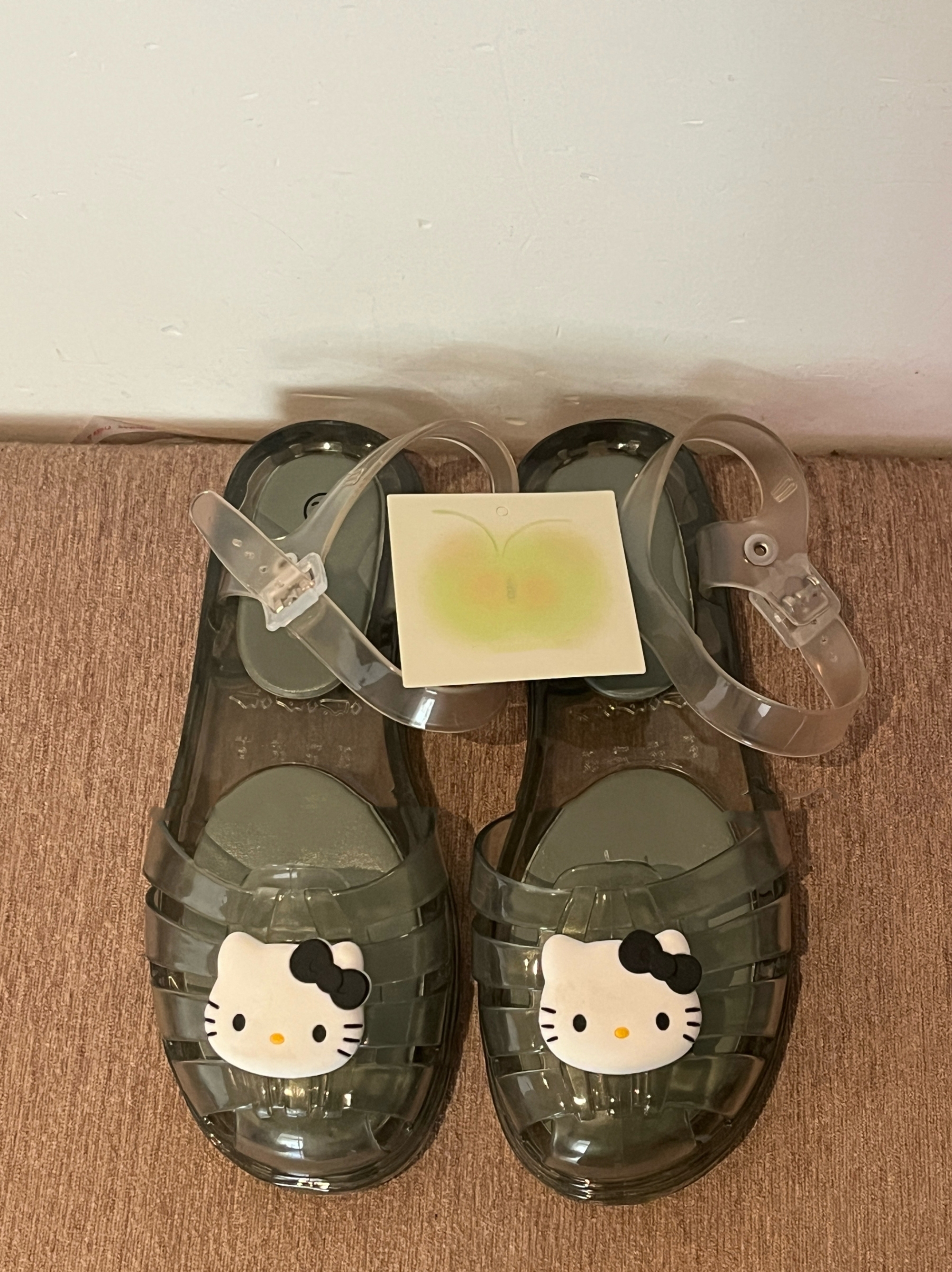 HK Jelly Transparent Sandals - DIY Adjustable Beach Slides for Women & Kids 01250606