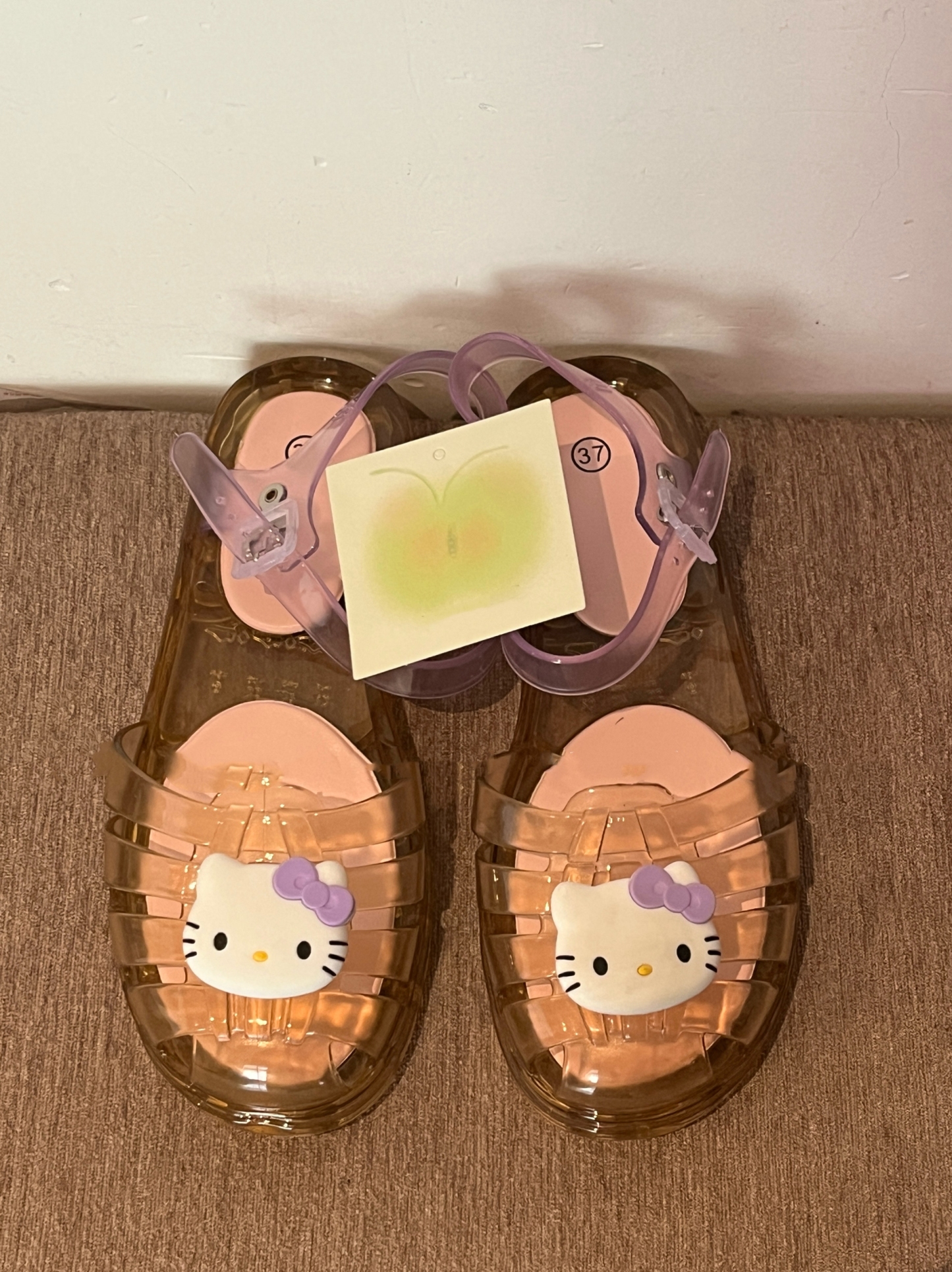 HK Jelly Transparent Sandals - DIY Adjustable Beach Slides for Women & Kids 01250606