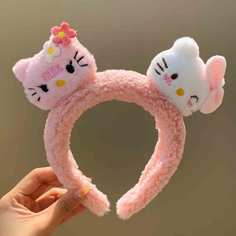 HK Leopard Print Plush Hairpin Headband – Skincare & Makeup