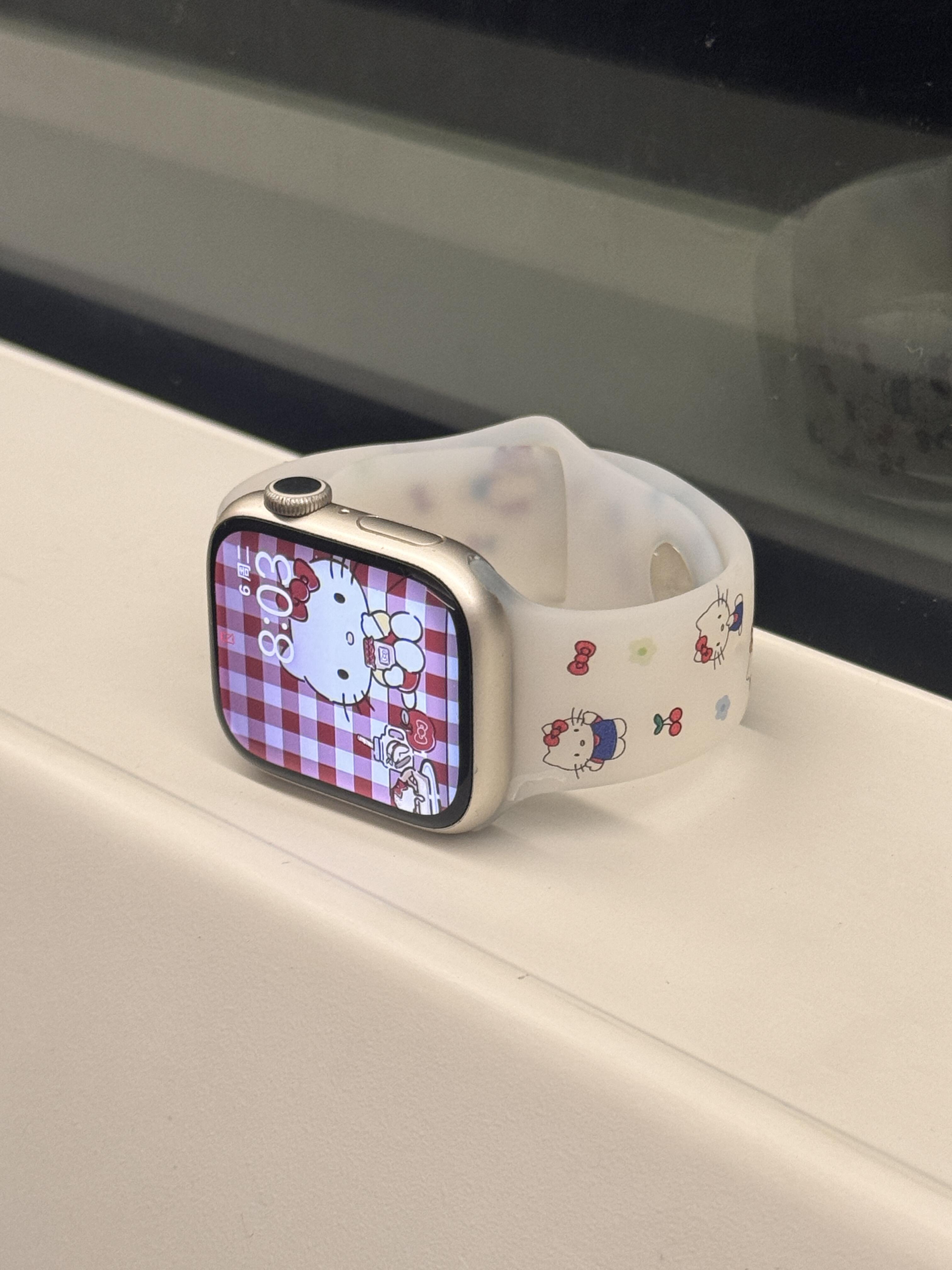 HK Apple Watch Transparent Matte Silicone Band