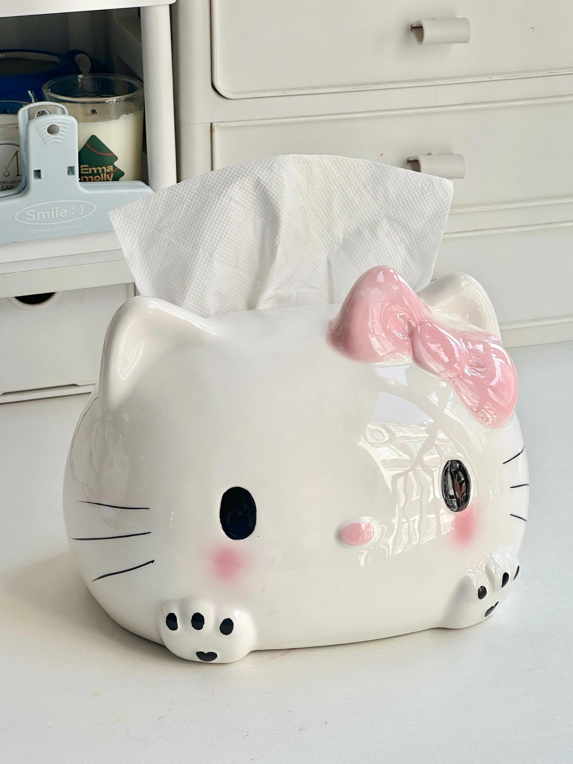 Hello Kitty Ceramic Tissue Box