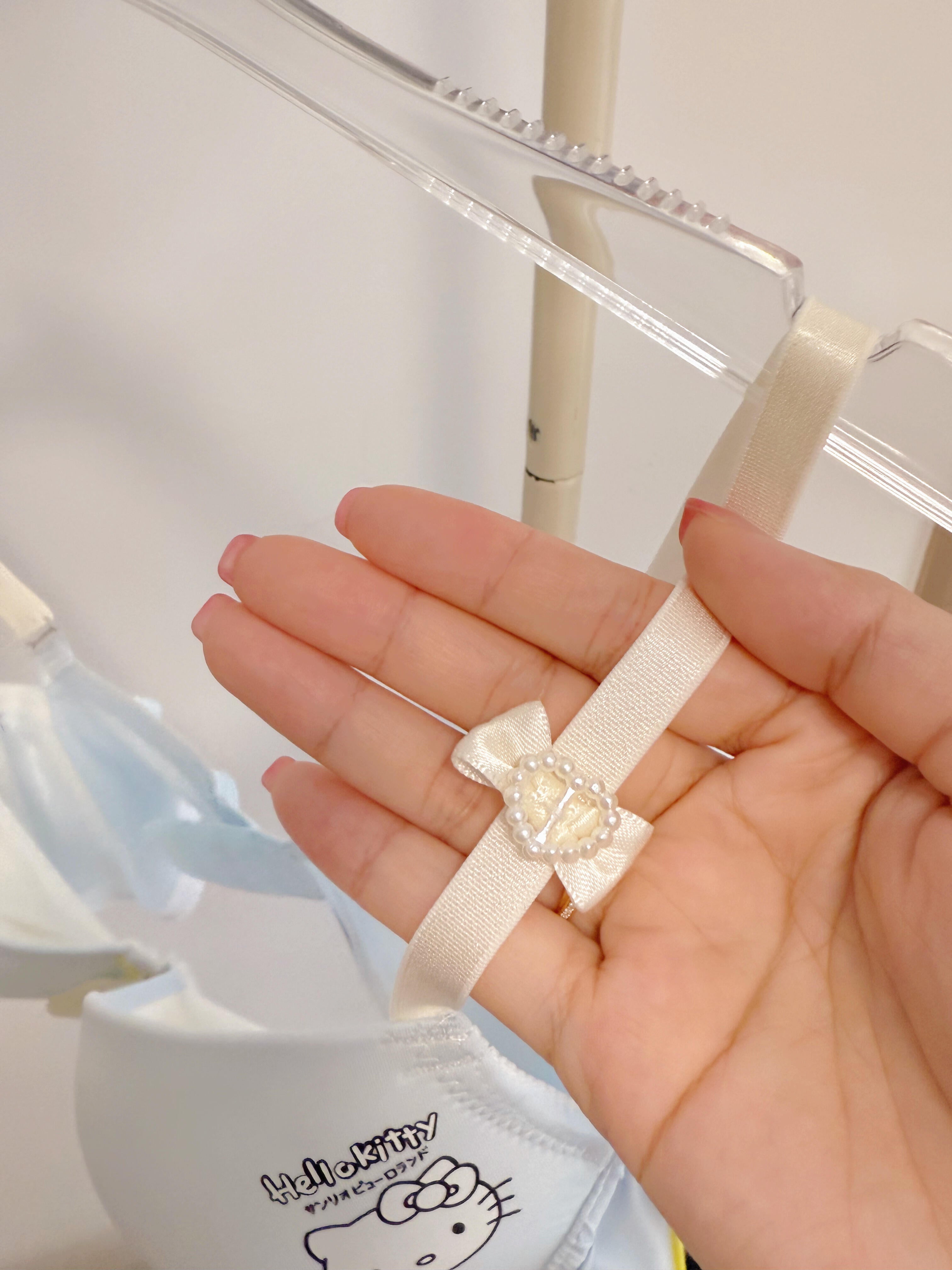 HK Underwire Cute Push Up Strappy Lingerie Set Panty Bra