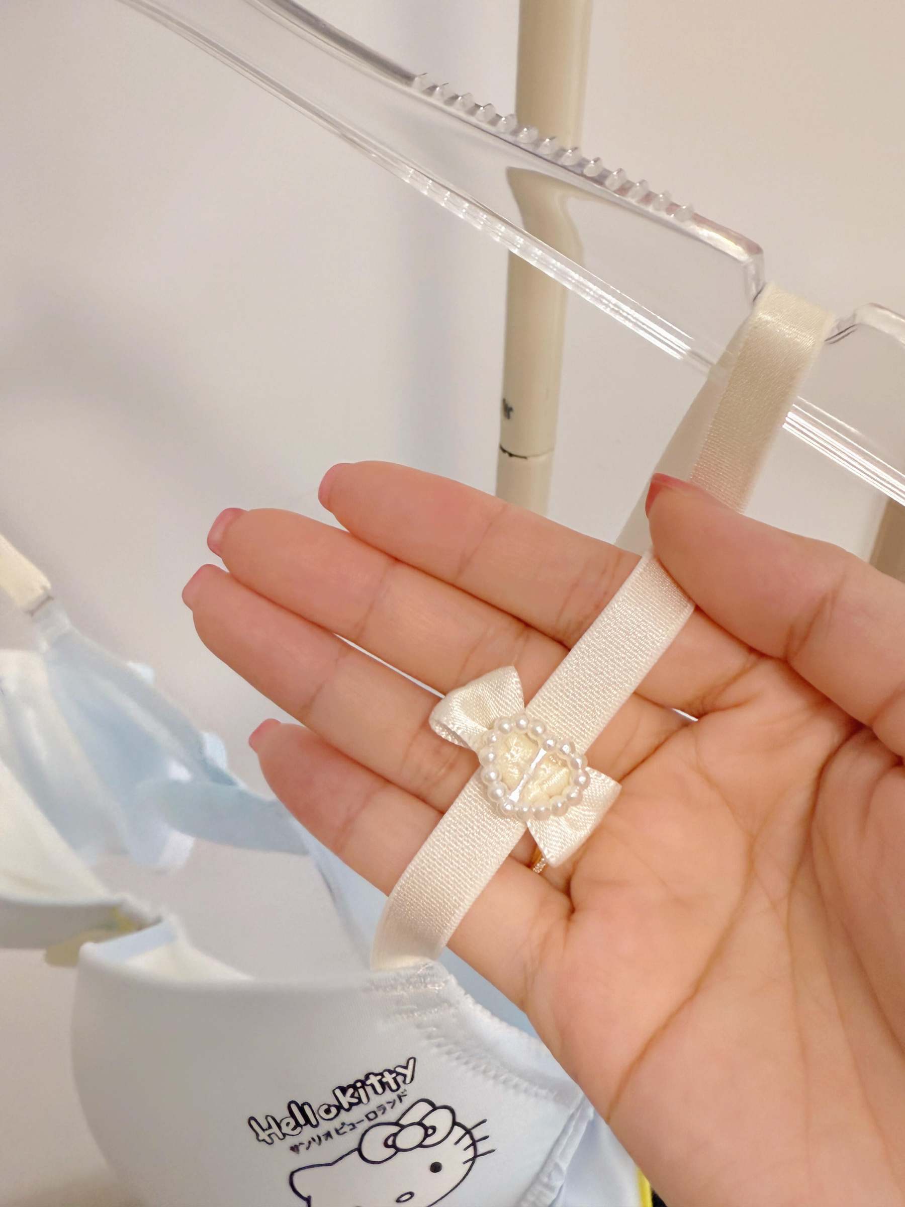 HK Underwire Cute Push Up Strappy Lingerie Set Panty Bra