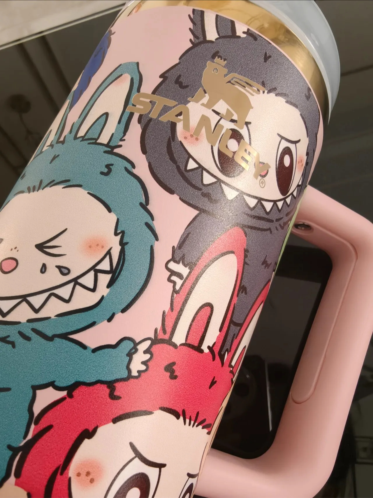 LBB Design Stainless Steel Straw Tumbler - 40oz Insulated Cup for Car, Gym & Office, Thermal Cold/Hot Drink Bottle