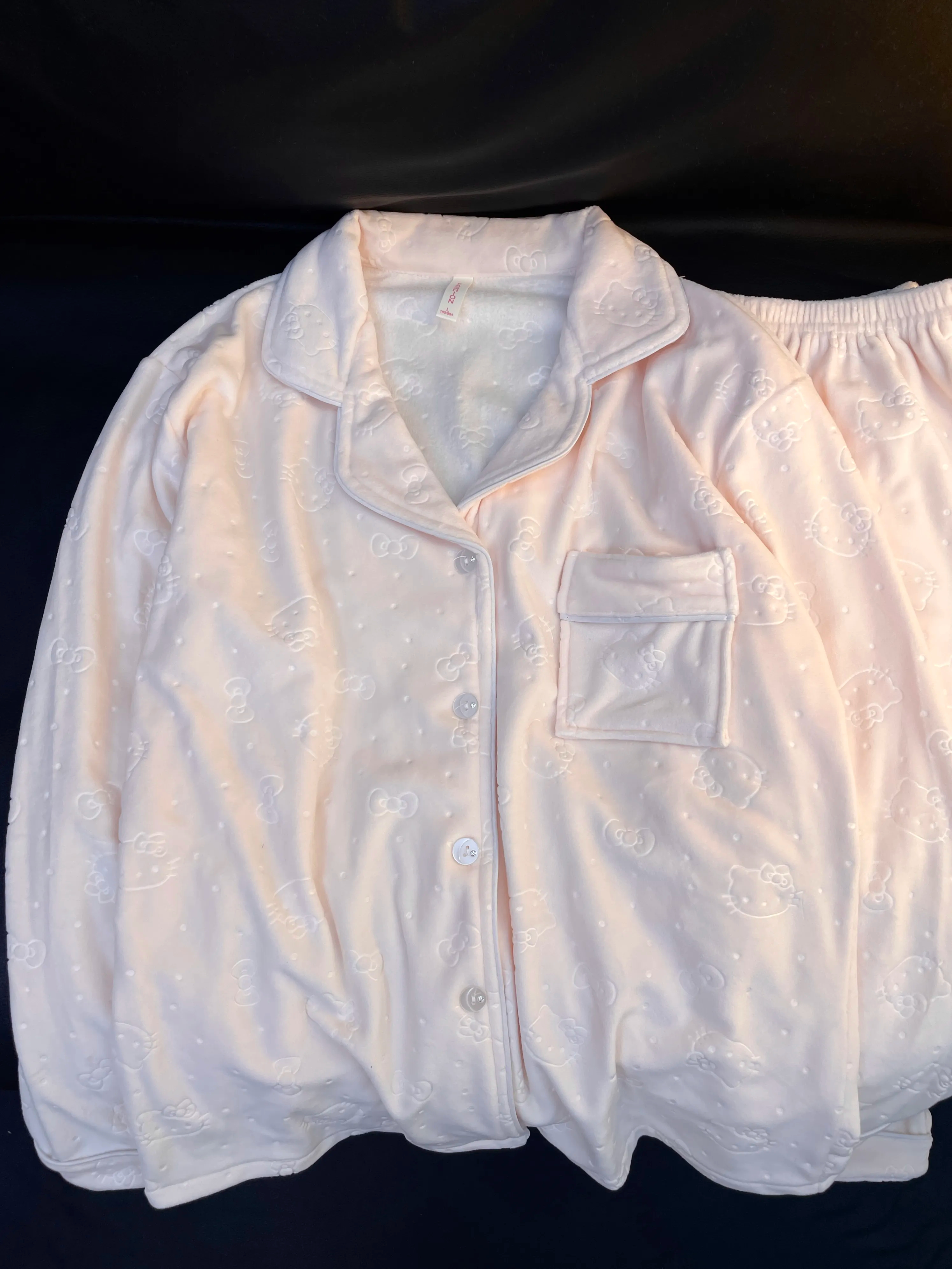 HK Women’s Double-Sided Coral Fleece Thermal Pajama Set Autumn Winter Cozy Loungewear Thickened Warm Long-Sleeve Homewear 01251202