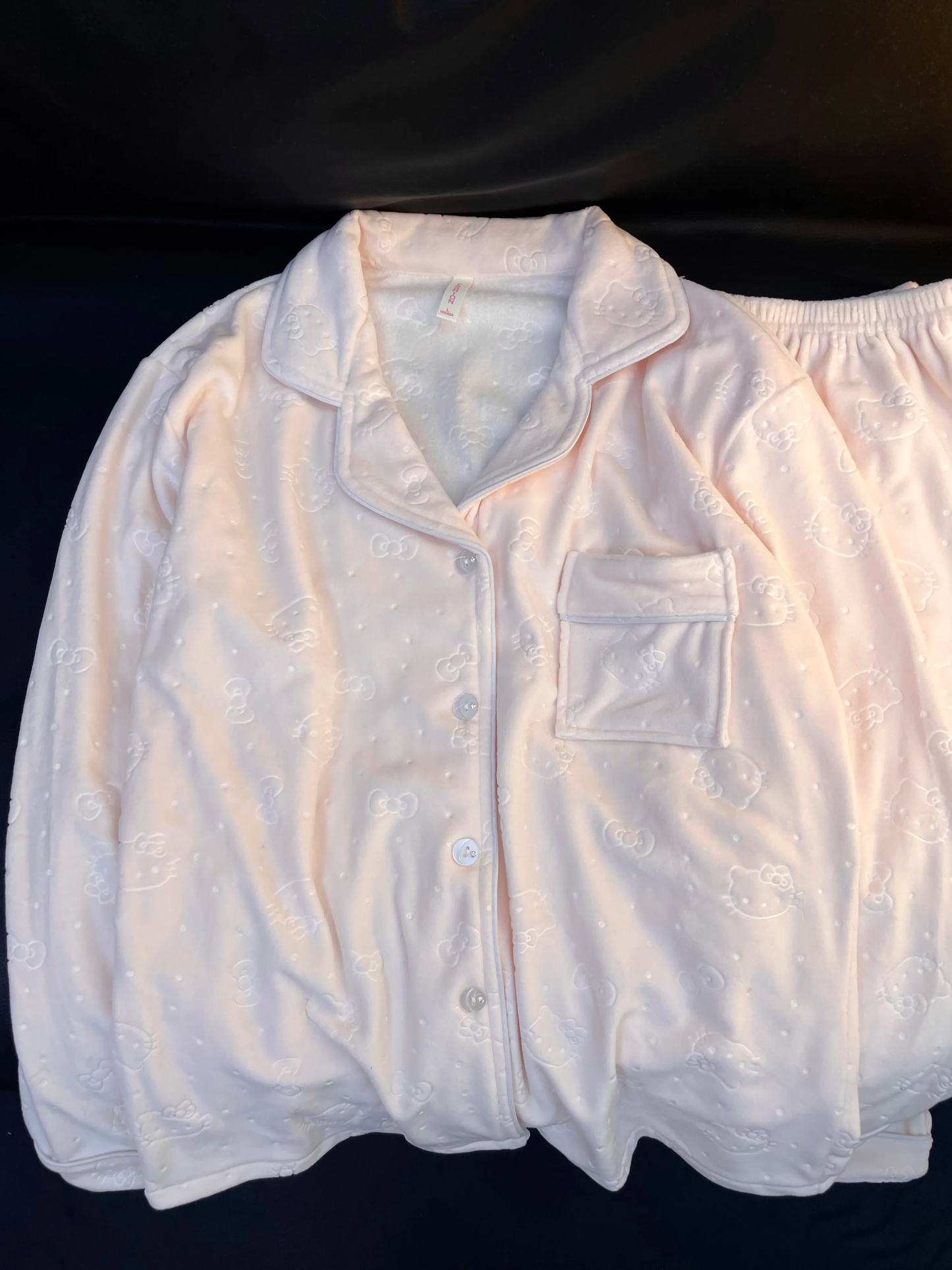 HK Women’s Double-Sided Coral Fleece Thermal Pajama Set Autumn Winter Cozy Loungewear Thickened Warm Long-Sleeve Homewear 01251202