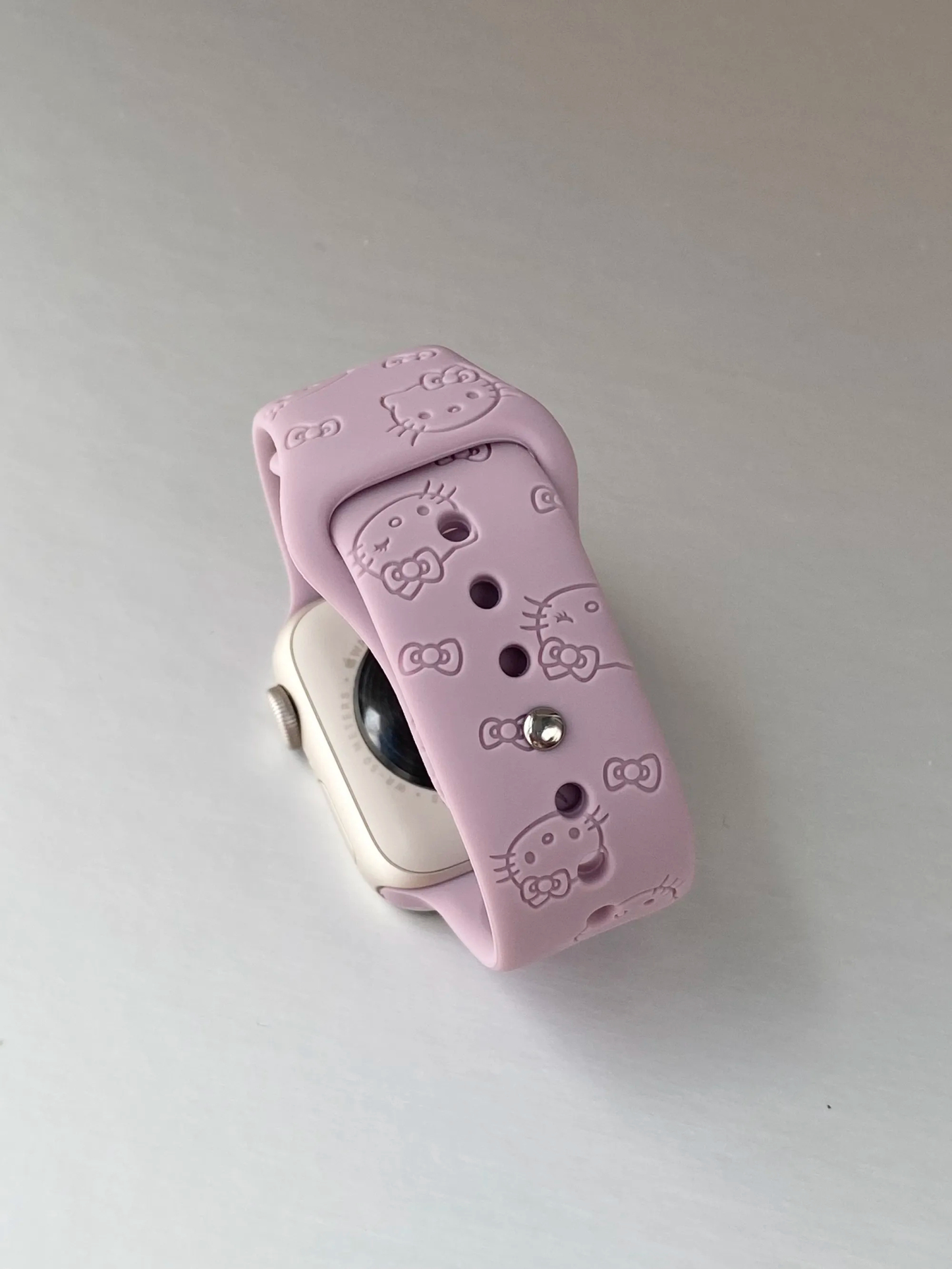 HK Silicone Watch Band for Apple Watch Series, Cute Adjustable Strap, Kawaii Replacement Wristband 01250826