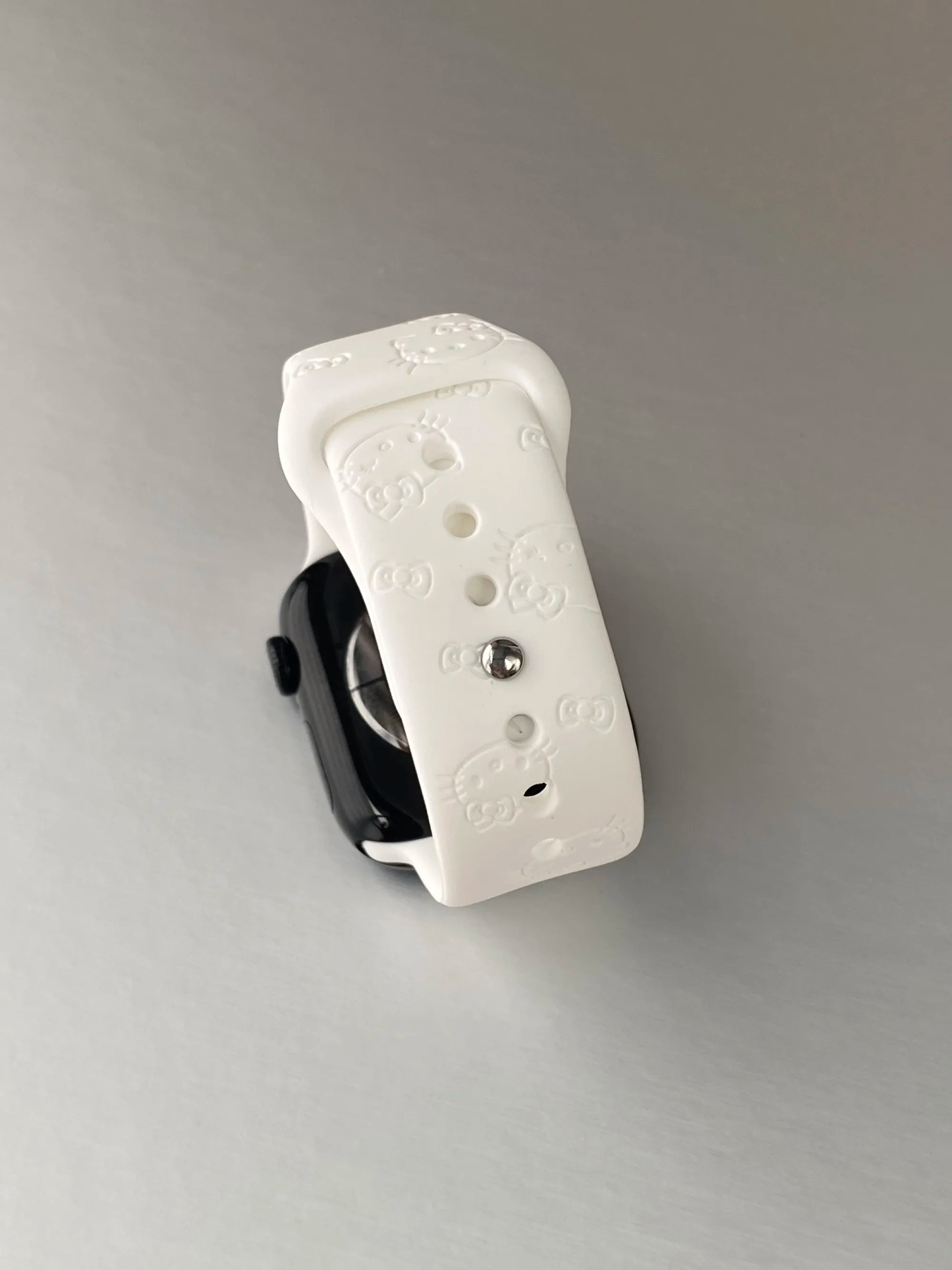 HK Silicone Watch Band for Apple Watch Series, Cute Adjustable Strap, Kawaii Replacement Wristband 01250826