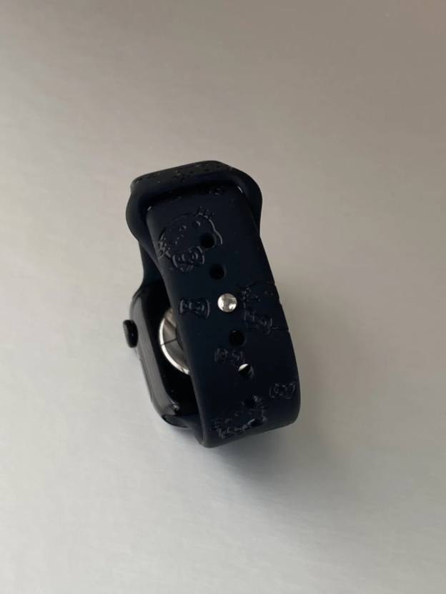 HK Silicone Watch Band for Apple Watch Series, Cute Adjustable Strap, Kawaii Replacement Wristband 01250826