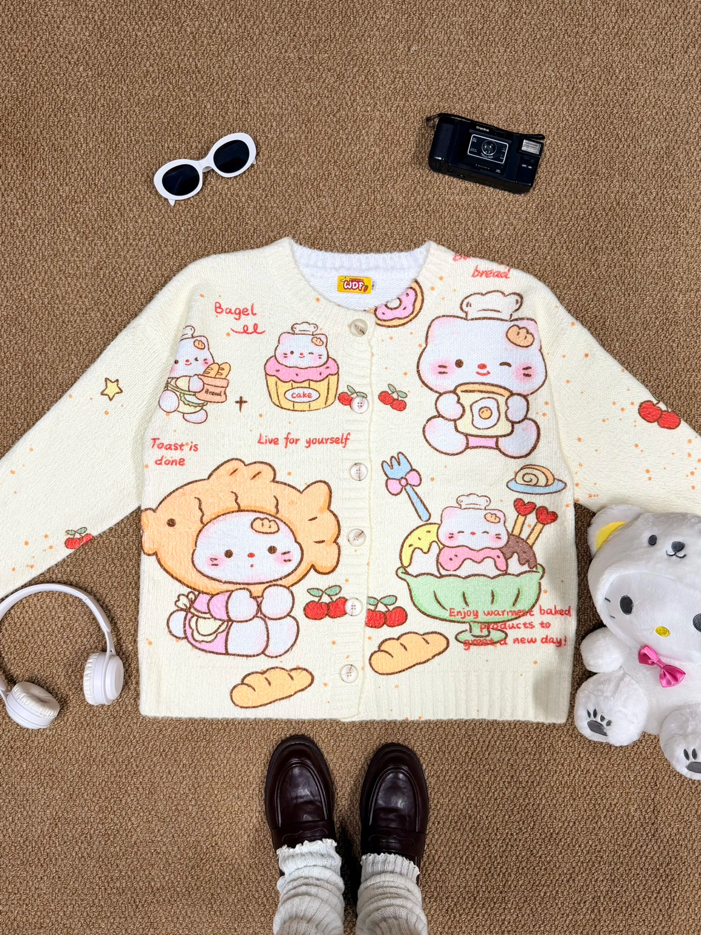 HK Soft Plush Winter Hoodie – Custom 2025 Cozy Hotdog & Burger Graphic Fuzzy Sweatshirt for Warm Winter Wear ( 01251203 )