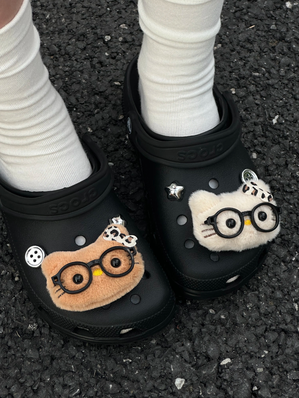 HK Glasses Shoe Charm Set - DIY Decor for Crocs & Clogs 01250701