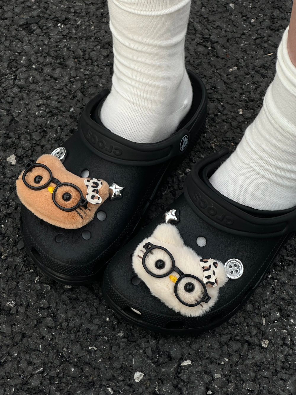 HK Glasses Shoe Charm Set - DIY Decor for Crocs & Clogs 01250701