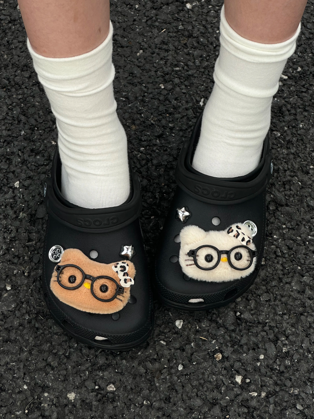 HK Glasses Shoe Charm Set - DIY Decor for Crocs & Clogs 01250701