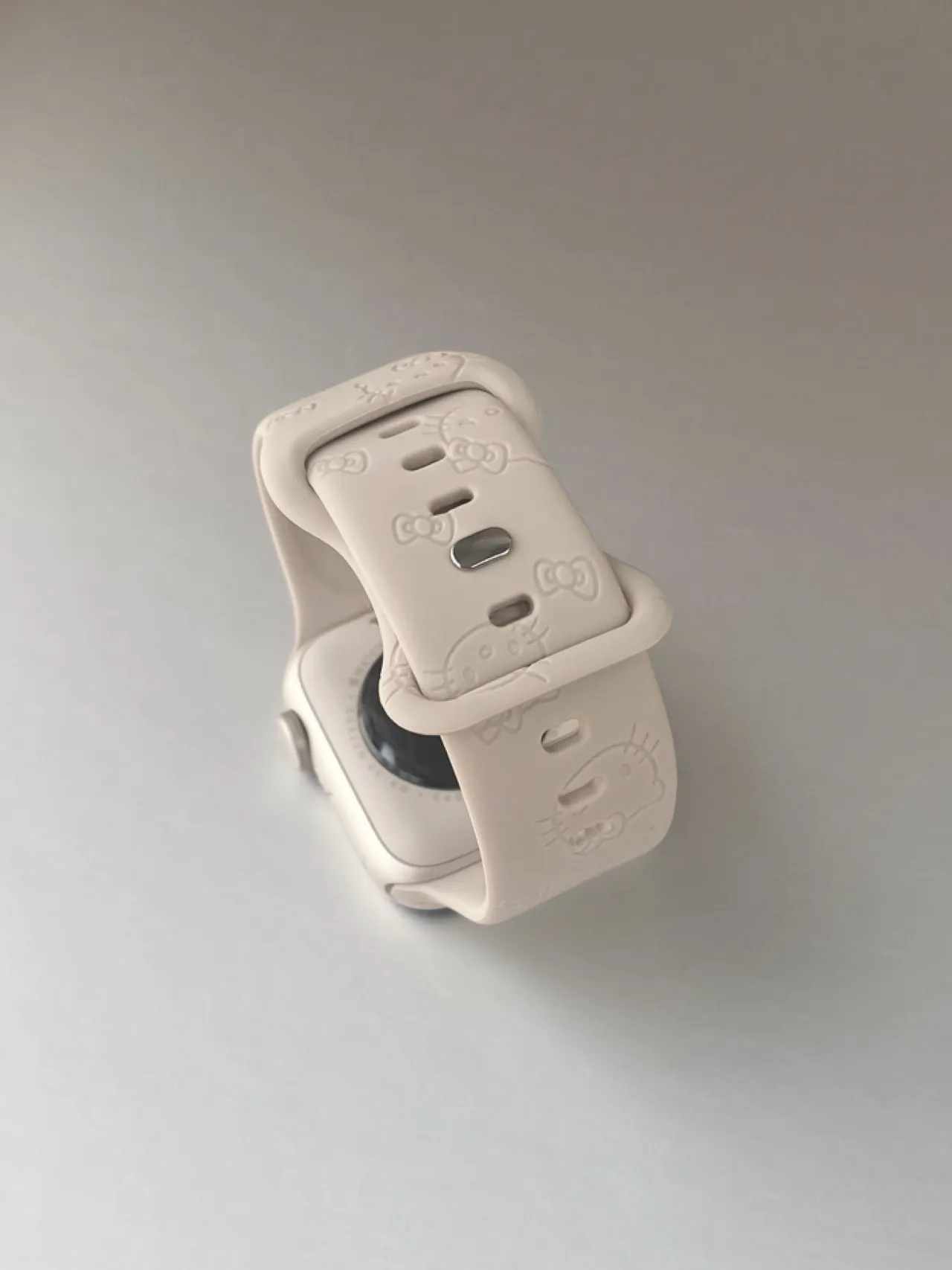 HK Silicone Watch Band for Apple Watch Series, Cute Adjustable Strap, Kawaii Replacement Wristband 01250826