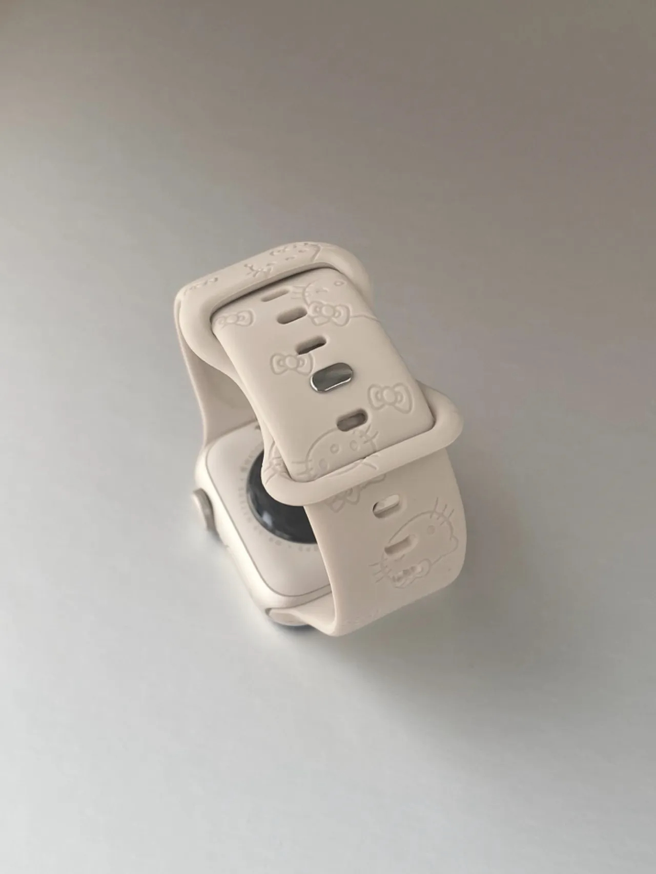 HK Silicone Watch Band for Apple Watch Series, Cute Adjustable Strap, Kawaii Replacement Wristband 01250826