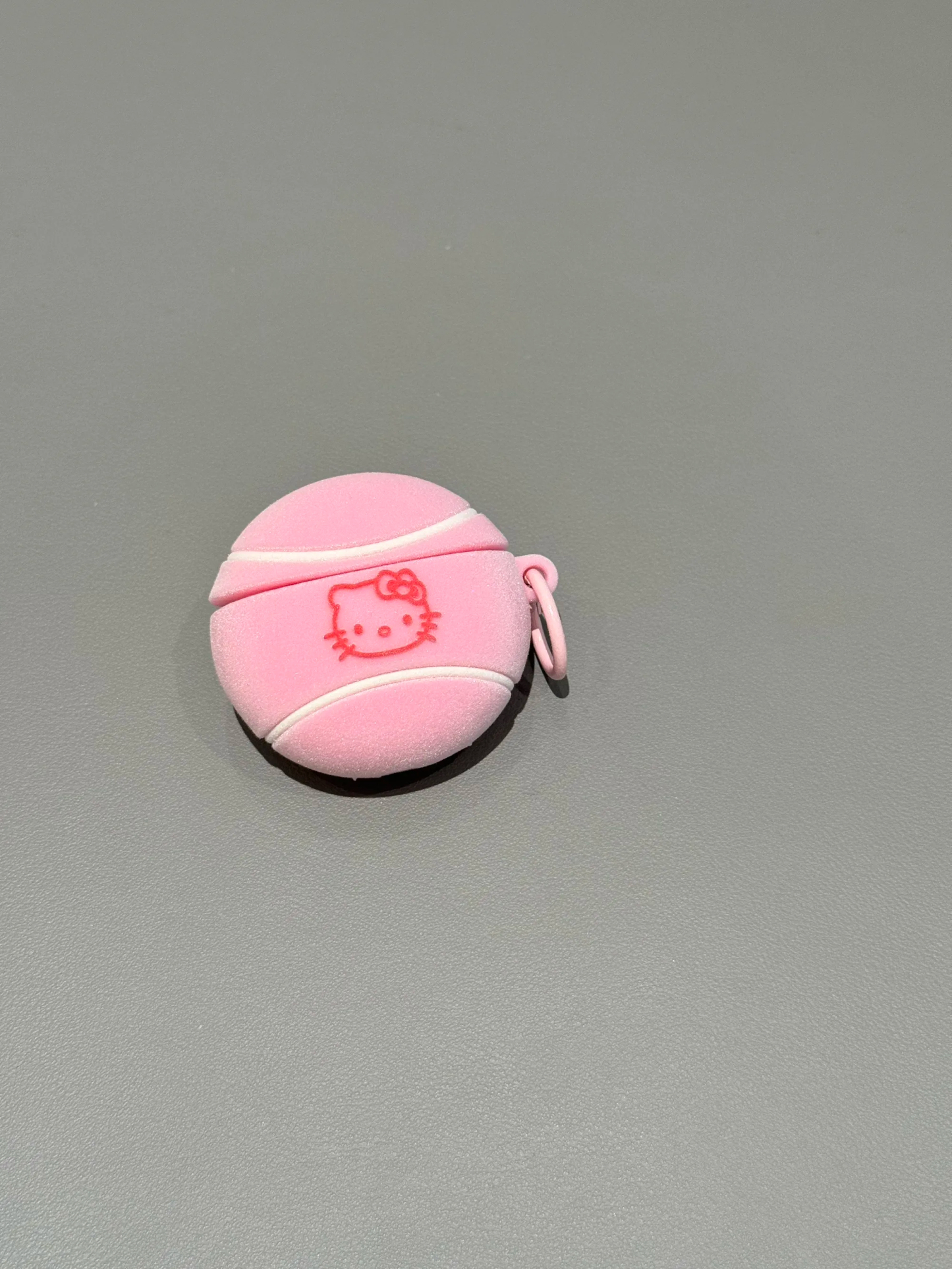 HK Flocked Tennis Ball AirPods Case With Cute Sports Charms Protective Cover 01251223
