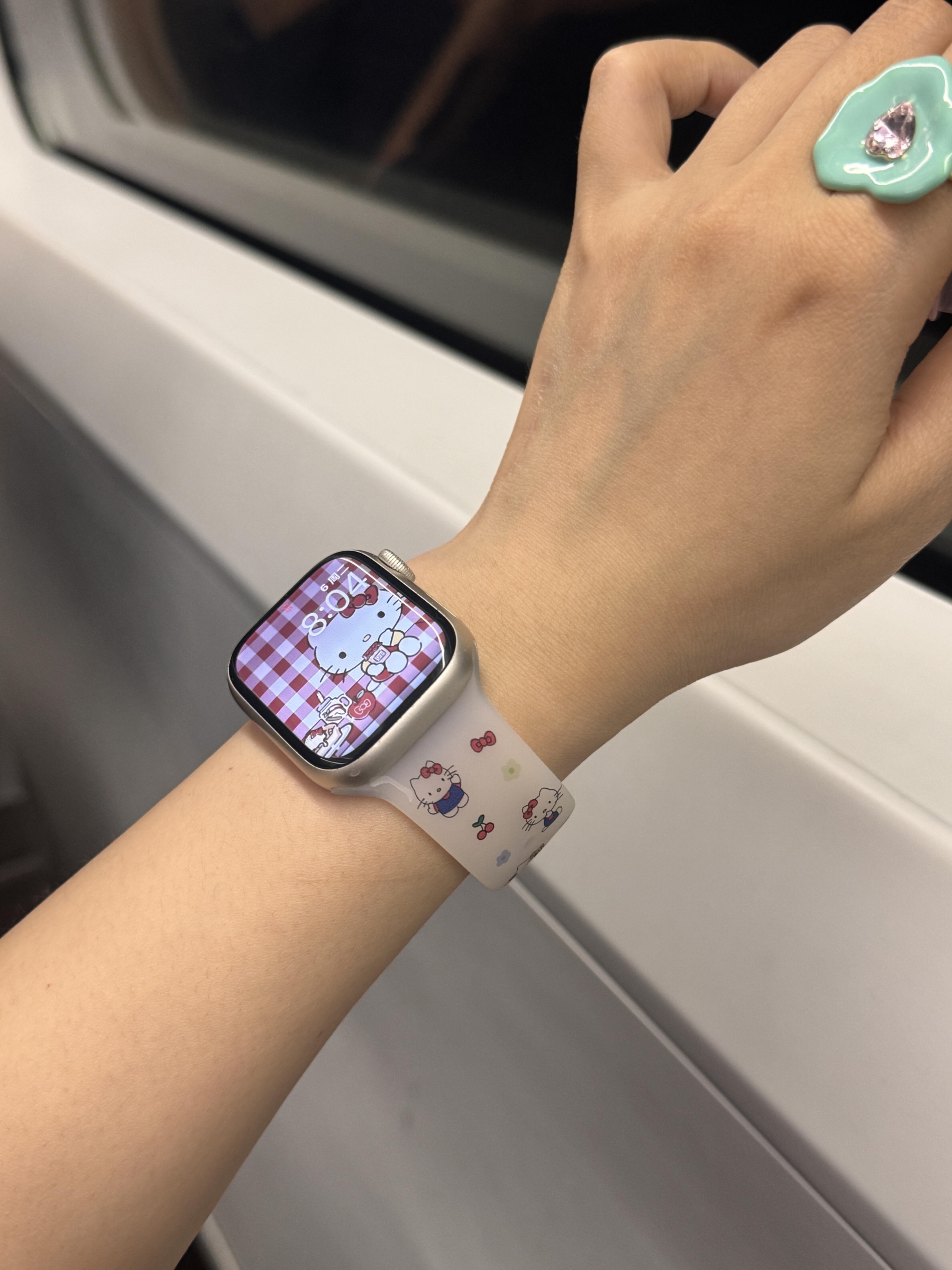 HK Apple Watch Transparent Matte Silicone Band