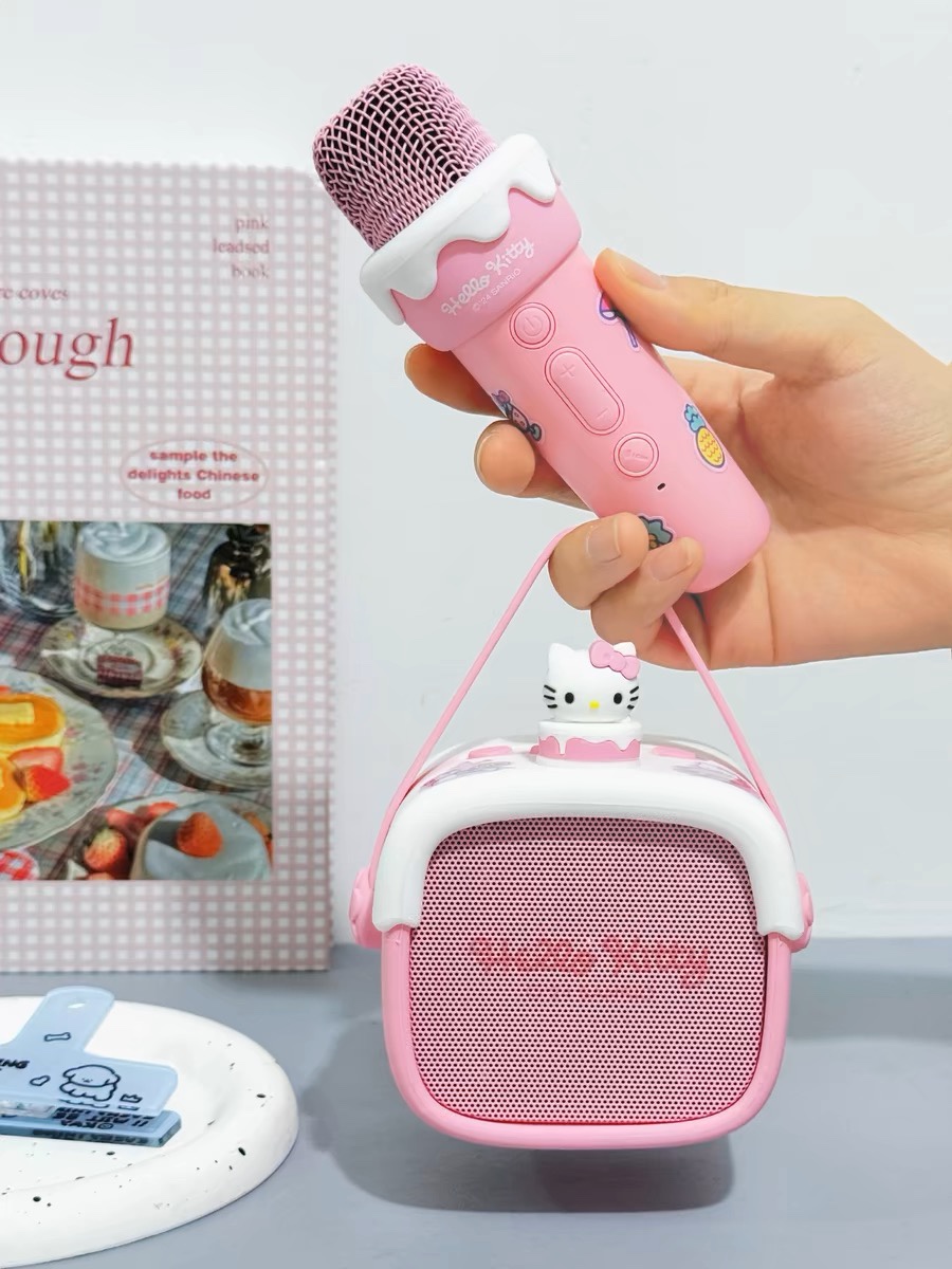 Hello Kitty Pink Cream Cake Microphone Speaker: Sweet Melodies Await