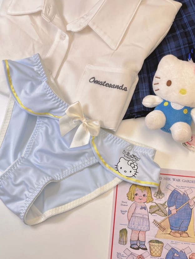 HK Underwire Cute Push Up Strappy Lingerie Set Panty Bra