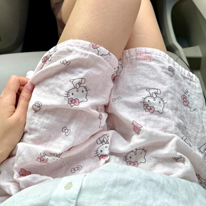 HK Dopamine Sleep Pants - Summer Lightweight Cotton Lounge Pants for Women 02250616