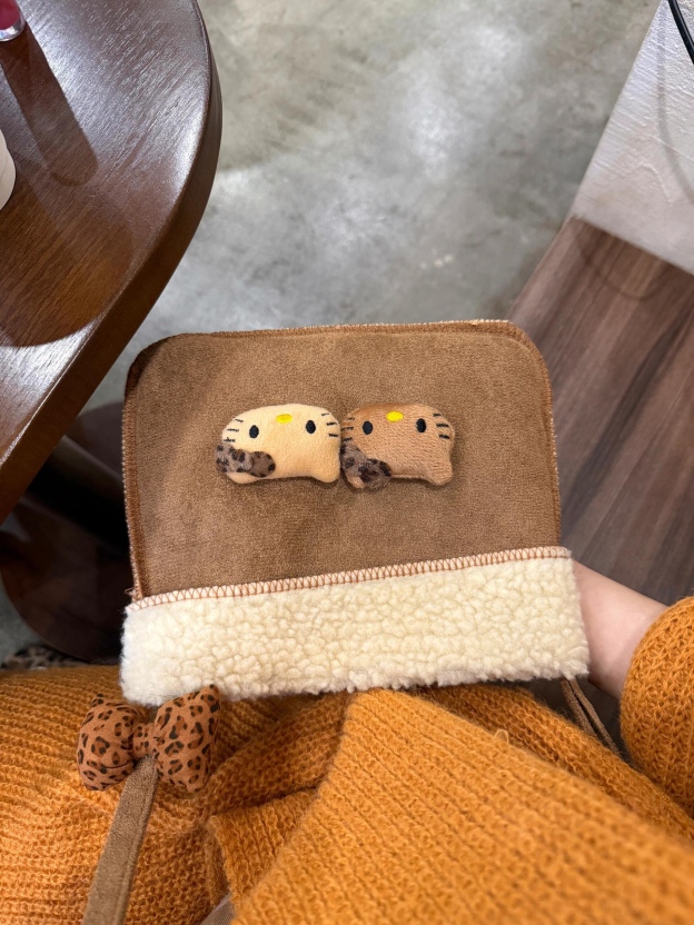 HK Lamb Wool Shoulder Bag