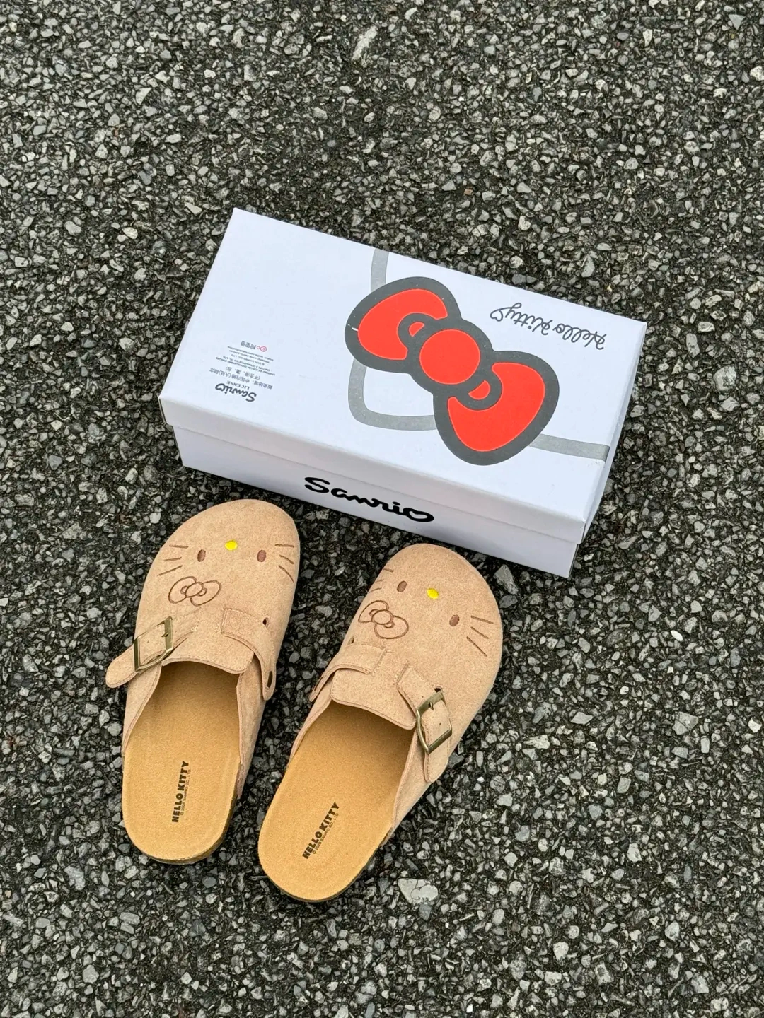 Tan HK Hawaii Birkenstocks Women’s Summer Slides | Anti-Slip Cork Sole, Retro Platform Sandals, Cute Cartoon Dorm Room Footwear 01250303