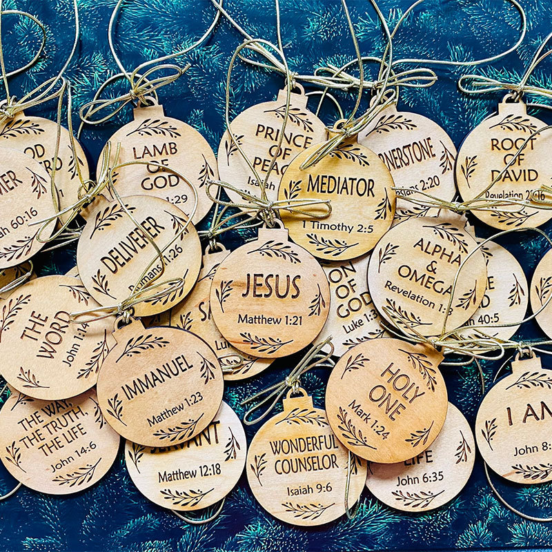 25 Names of Jesus Ornament