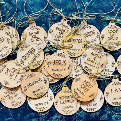 25 Names of Jesus Ornament