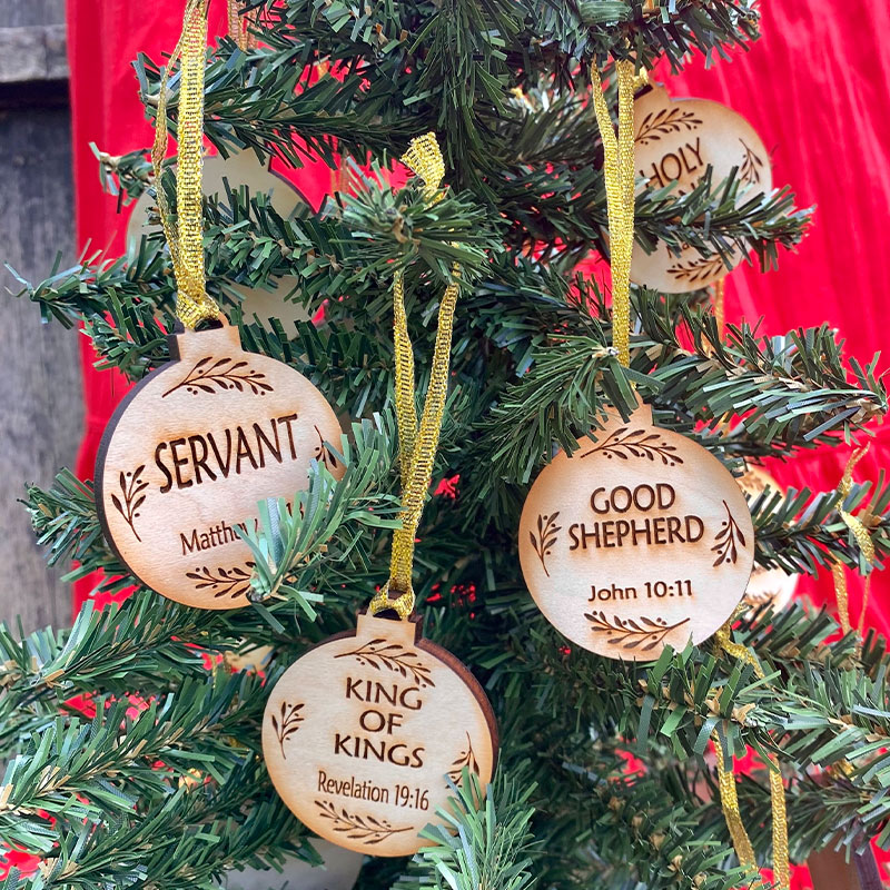25 Names of Jesus Ornament