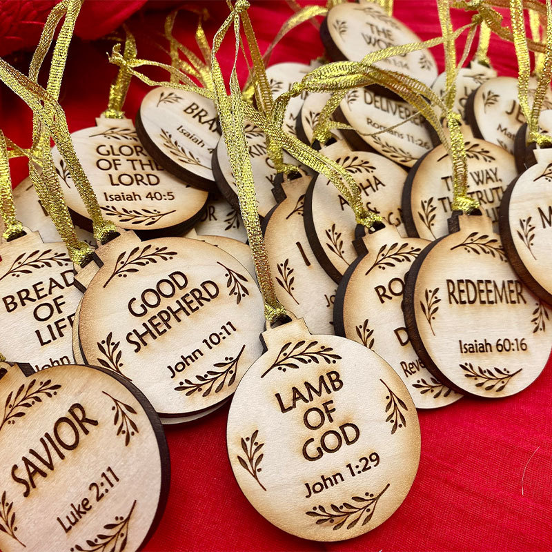 25 Names of Jesus Ornament